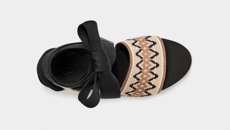 Ugg Abbot Wrap Ženske Sandale Crne | UWI390815
