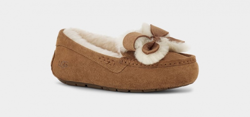 Ugg Ansley Heritage Bow Ženske Papuče Smeđe | SZM842053