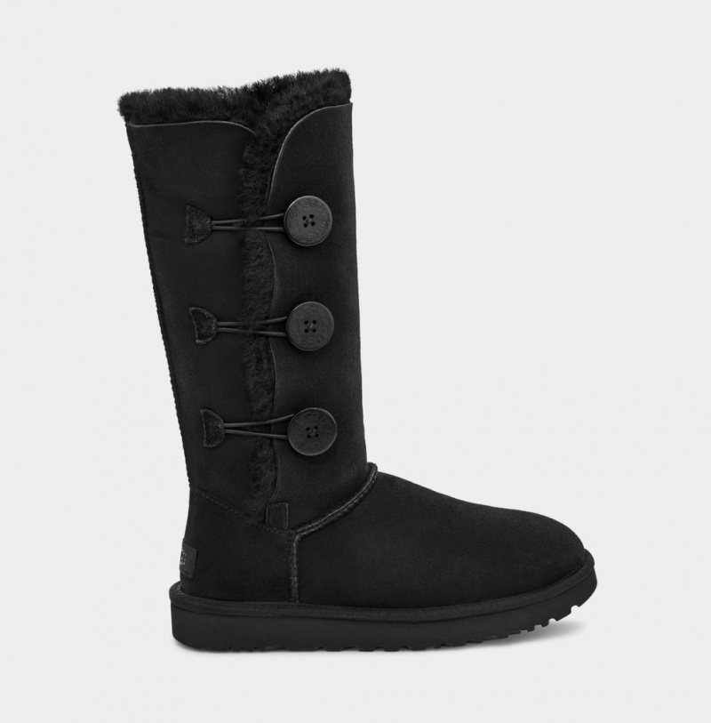 Ugg Bailey Button Triplet II Ženske Cizme Crne | VLY360714