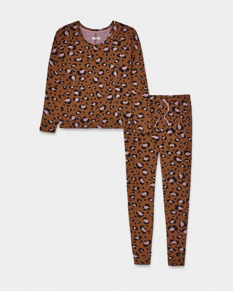 Ugg Birgit Print Set II Ženske Odjeća Za Spavanje Leopard | PLI568947