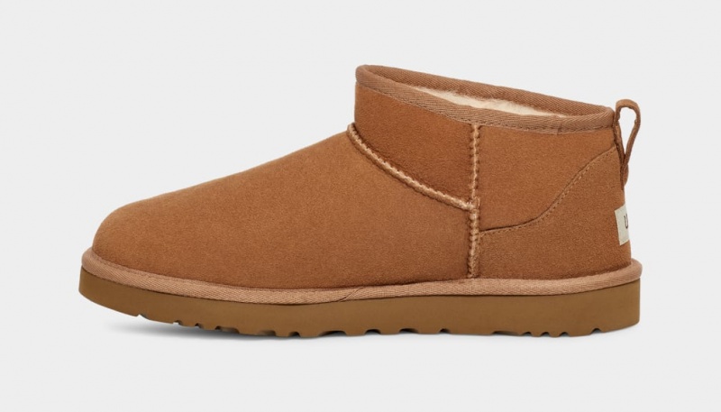 Ugg Classic Ultra Mini Muške Cizme Smeđe | KZF087492