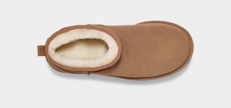 Ugg Classic Ultra Mini Ženske Čizme S Ortopedskom Petom Smeđe | EGZ096327