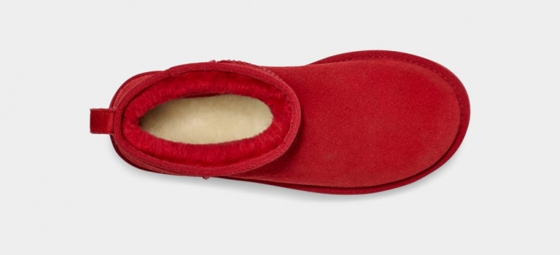 Ugg Classic Ultra Mini Ženske Čizme S Ortopedskom Petom Crvene | ZPN924753