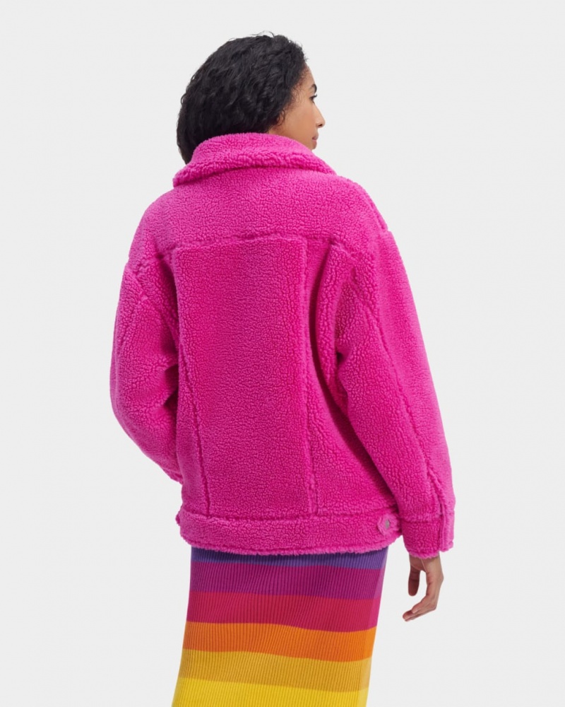 Ugg Frankie Sherpa Trucker Ženske Jakne Roze | MYV238465