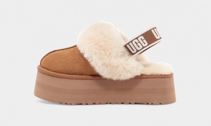 Ugg Funkette Ženske Papuče Smeđe | XZB763218