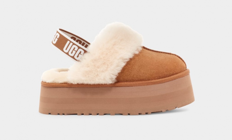 Ugg Funkette Ženske Papuče Smeđe | XZB763218