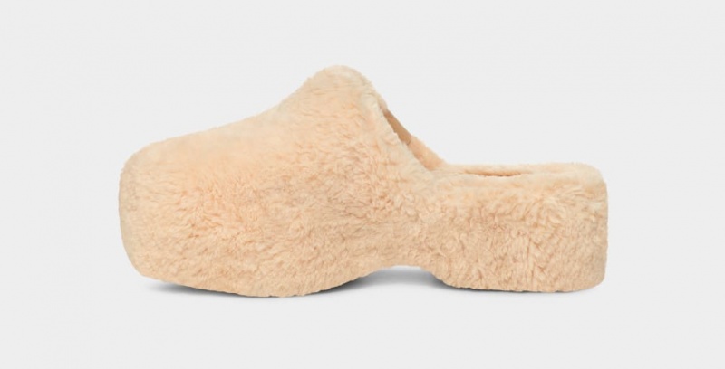 Ugg Fuzz Sugar Ženske Klompe Bež | PKR982514