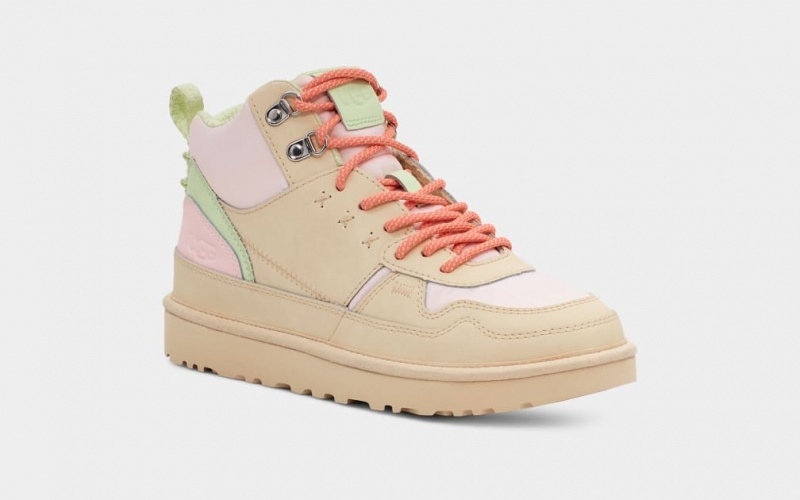 Ugg Highland Hi Heritage Koža Ženske Patike Roze | LAP076859