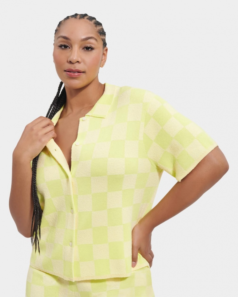 Ugg Jeannie Buttondown Ženske Topi Zelene | JQX986214
