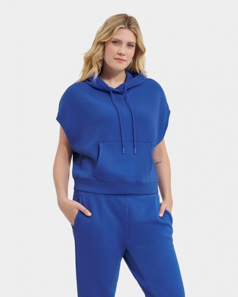 Ugg Jessikah Sleeveless Ženske Majica S Kapuljačom Plave | KPU640319