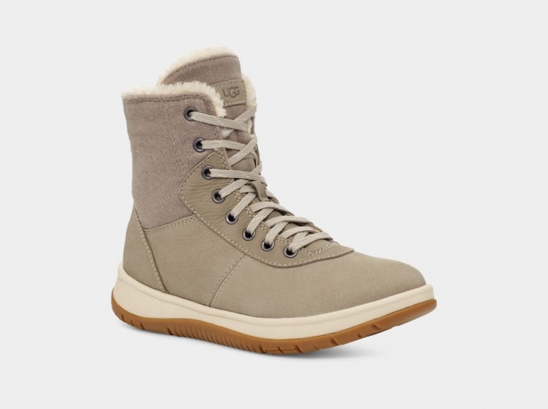Ugg Lakesider Mid Lace Up Ženske Cizme Sive | KVA637521