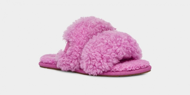 Ugg Maxi Curly Scuffetta Ženske Papuče Ljubičaste | REC526079