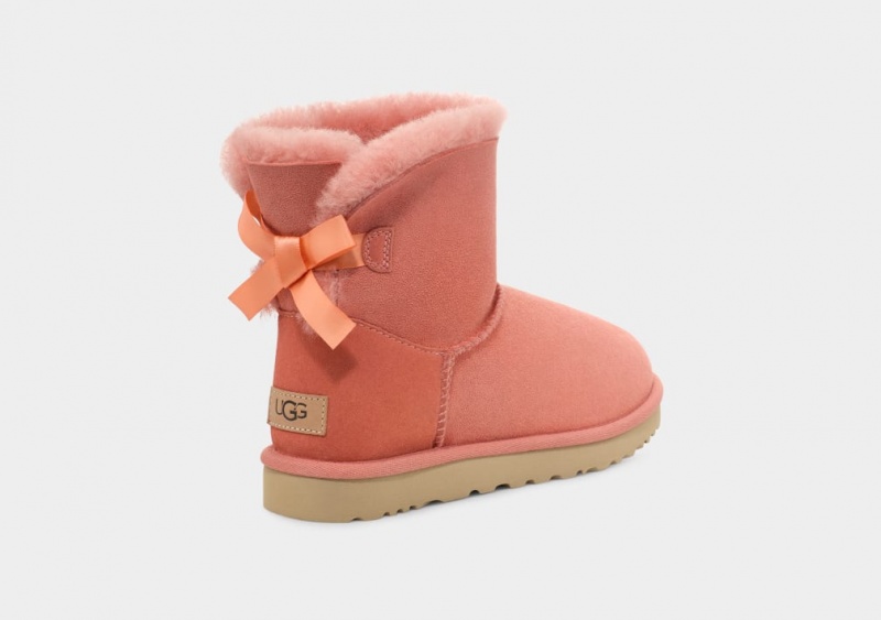 Ugg Mini Bailey Bow II Ženske Cizme Koraljne | WBH419276