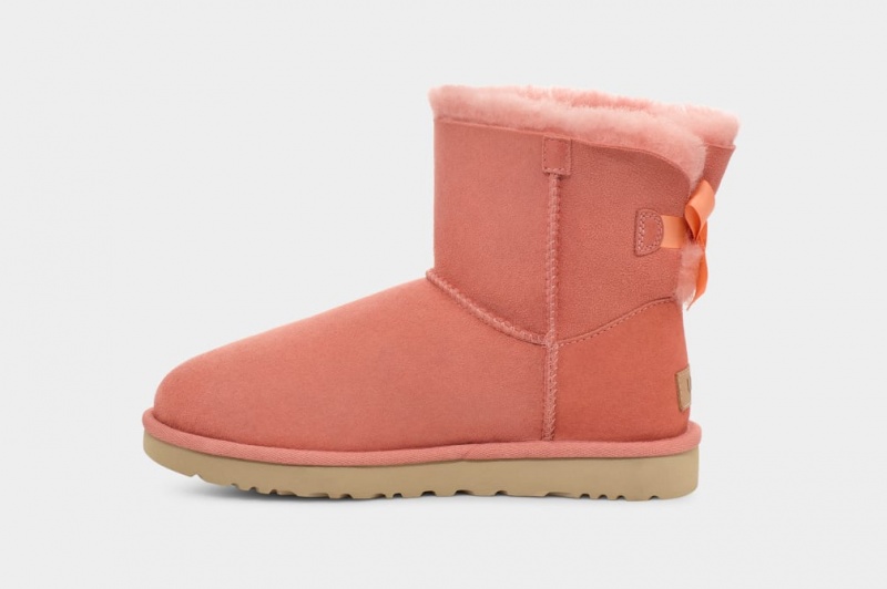 Ugg Mini Bailey Bow II Ženske Cizme Koraljne | WBH419276