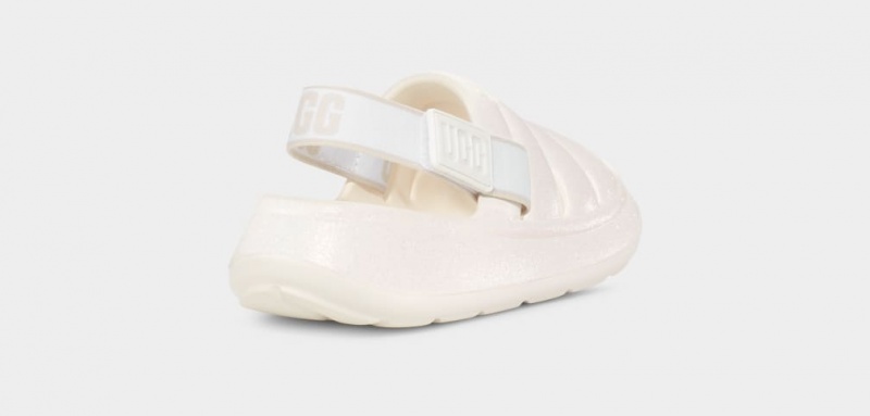 Ugg Sport Yeah Glitter Dječje Sandale Bijele | TQX904723