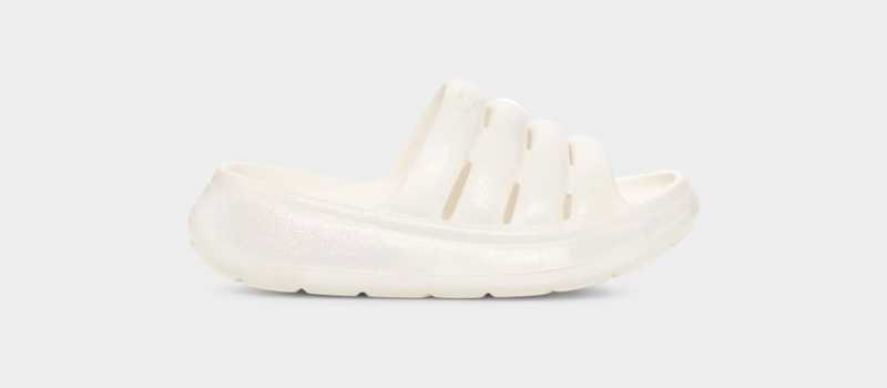 Ugg Sport Yeah Glitter Dječje Sandale Bijele | TQX904723