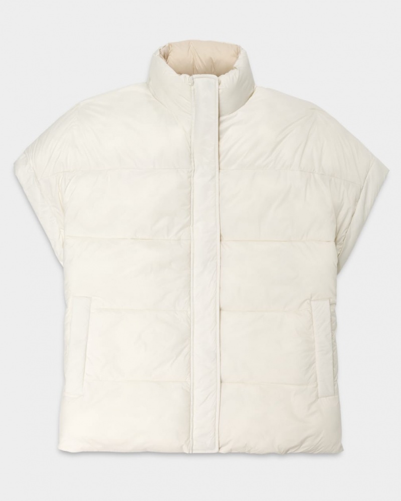 Ugg Sydnee Reversible Puffer Ženske Prsluk Bijele | TNA417269
