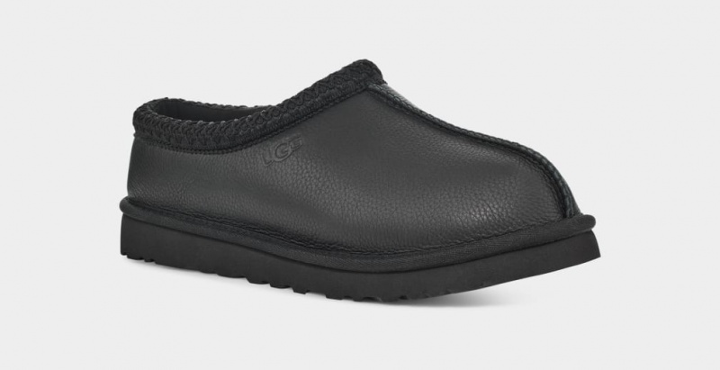 Ugg Tasman Koža Muške Papuče Crne | TFC623578