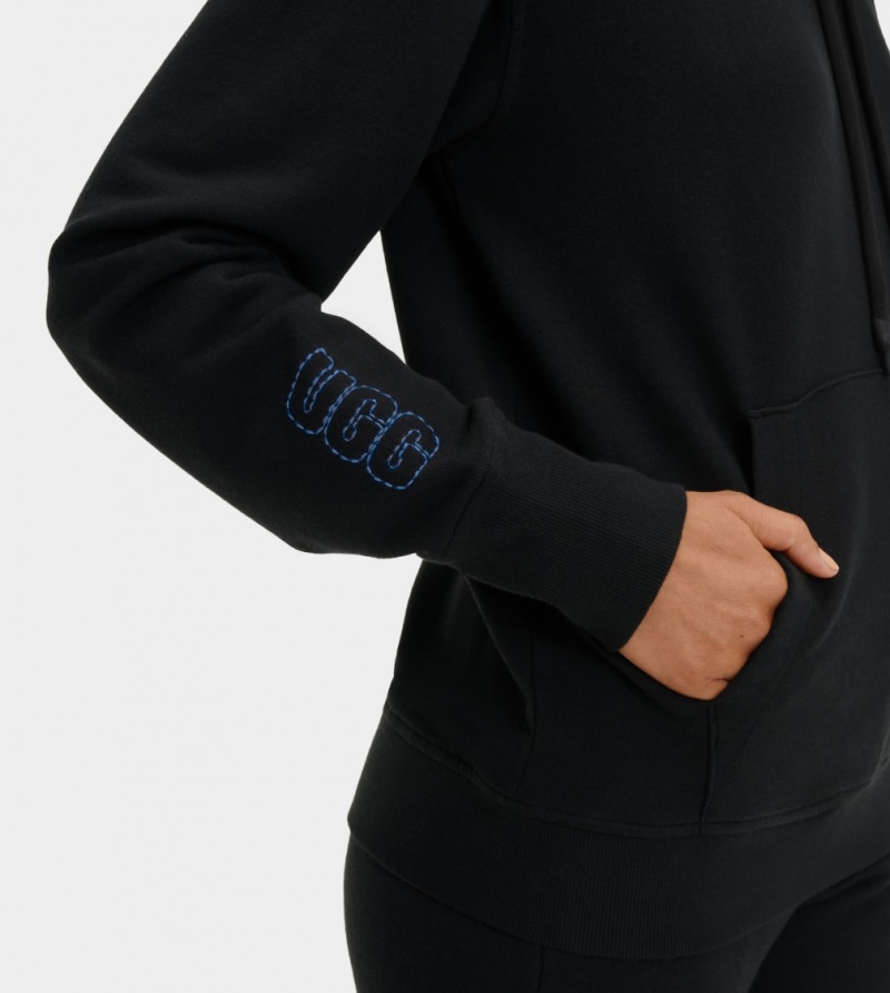 Ugg Tatiana Ženske Majica S Kapuljačom Crne | DRU908542